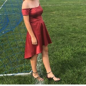 Sequin Hearts Red Dress